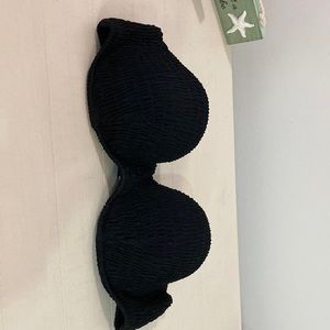Black VS strapless bikini top size 34C